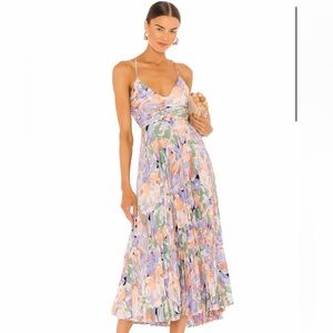 Pastel Floral Midi Dress